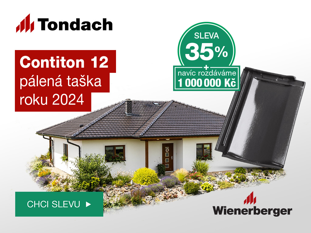 35 procent na pálenou střešní tašku roku a soutěž o 1 milion Kč