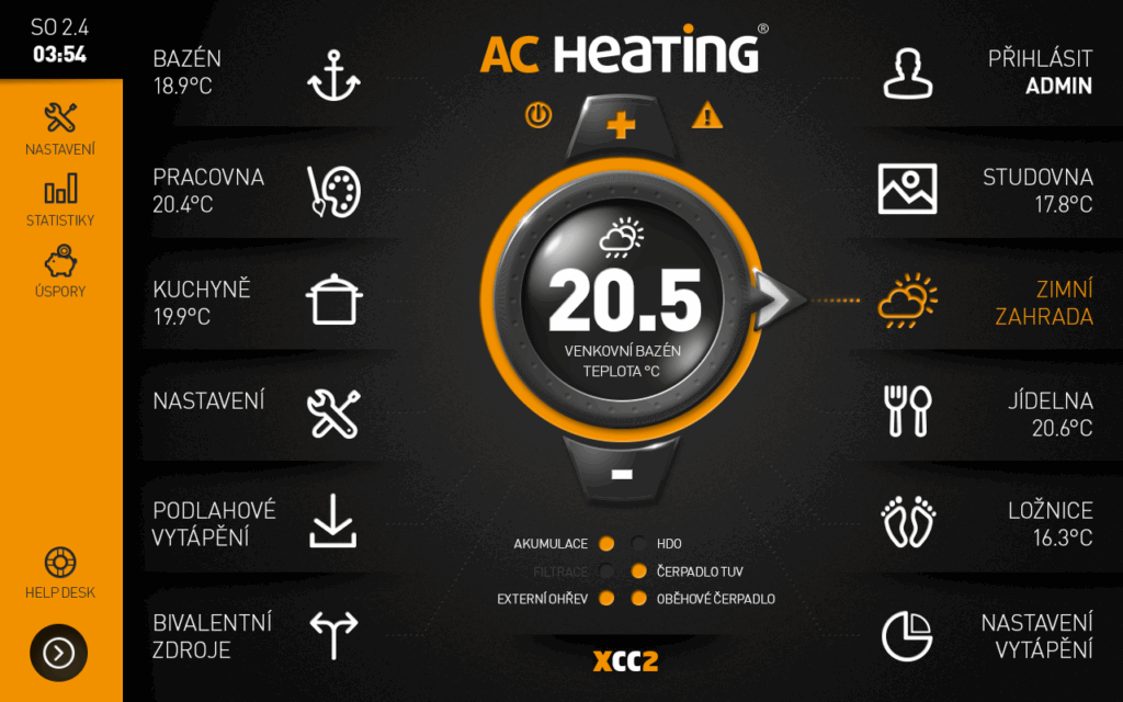 schéma funkce tepelného čerpadla
