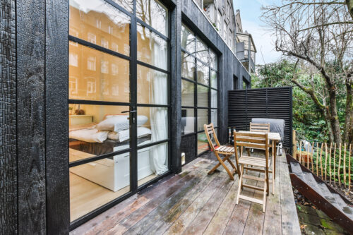 fasáda z opalovaného dřeva