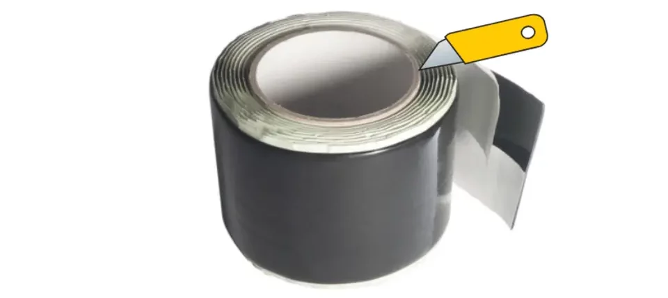 detail utěsnění prostupu v parobrzdě