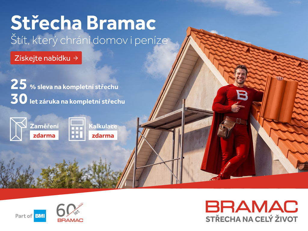 Akce na střechy Bramac