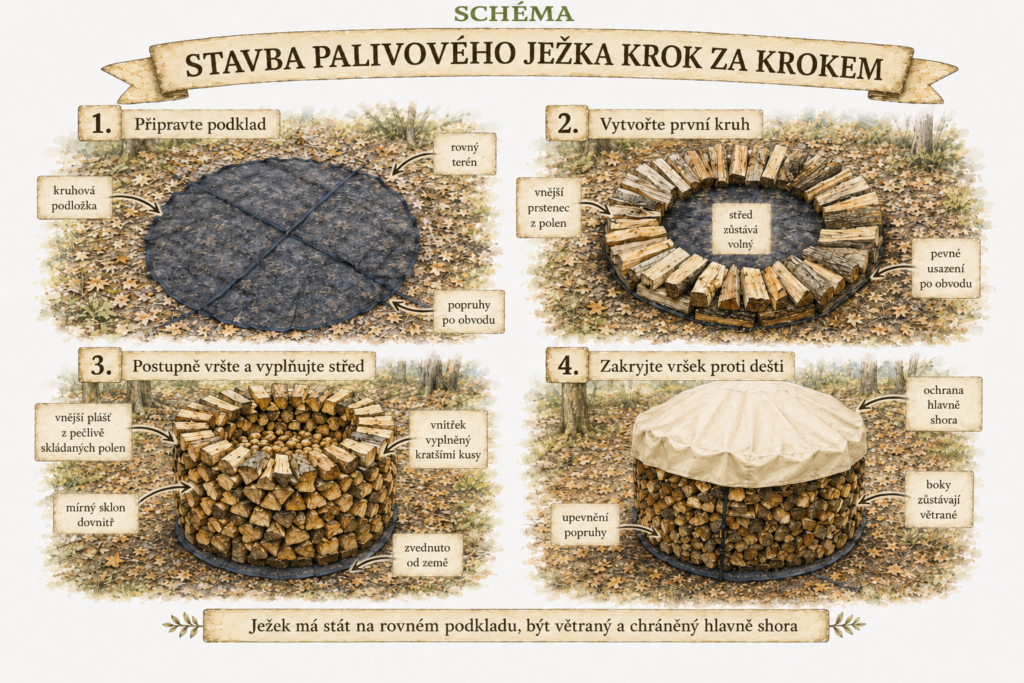 schéma stavba palivového ježka (zdroj: ChatGPT)